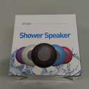 Waterproof Bluetooth Shower Speaker Portable Wireless Water-Resistant Speaker Suction Cup,Built-in Mic Gifts for Kids Speakerphone for iPhone Phone Tablet Bathroom Kitchen - White