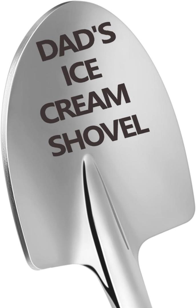 2 x Dads Ice Cream Shovel Spoon, Fathers Day Gifts From Daughter - Dad Gift, Unique Funny Dad Gifts - Birthday Gifts For Dad, Gifts For Dad Who Wants Nothing - Ice Cream Spoon Gifts