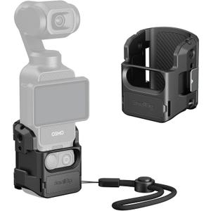 SMALLRIG Expansion Adapter Accessorie for DJI Osmo Pocket 3, Aluminium Protective Cage, 52g Lightweight Mount for Pocket 3, with Cold Shoe Mount, 1/4"-20 Threaded Toles and Claw Ports