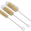Casabella Glassware Cleaning Brushes with Soft Microfiber Tips, Set of 3