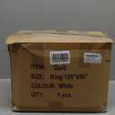 LBRO2M Canadian Luxury Goose Down Comforter King Size, 75% Goose Down 850+ Fill Power Duvet with 1200TC 100% Cotton Shell All Season Bedding Comforter, Soft Duvet Insert (106"X90",White)