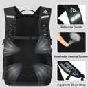 CAMTOP Backpack for Men Women Expandable Travel Backpack Fits 15.6 Inch Computer Lightweight Casual Backpacks for College Outdoor Daypack (Black)