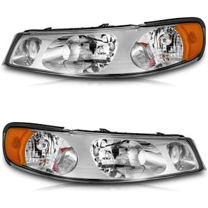 WEELMOTO Headlights for 1998-2002 Lincoln Town Car Sedan 4-Door, Halogen Headlight Assembly Compatiable with 98 1999 2000 2001 02 Town Car Driver&Passenger side