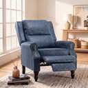 Trygoal Manual Lazy Boy Recliner Chair, Single Corduroy Reclining Chair with Home Theater Seating, Oversized Recliner Sofa Breathable Living Room Chairs for Adults Reading Gaming, Grey