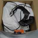 Joiedomi 5 FT Halloween Inflatables Ghost Outdoor Decorations, Blow Up Cute Wizard Ghost with Pumpkin, Blow Up Yard Decoration with Rotating Colorful LED for Halloween Lawn Garden Party Decor