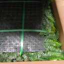 TTTM Artificial Greenery Hedge Panel, Grass Wall Decor: 20"x20" 12 Pcs