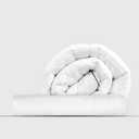 Thread Spread 2 Piece Bedding Bundle - 1000 Thread Count 100% Extra Long Staple Egyptian Cotton deep Pocket Fitted Sheet (Queen, White) and a White Mattress Topper