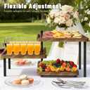 Serving Tray for Party, Cupcake Stand 3 Tiered Tray Stand Rotating Tiered Serving Tray Dessert Table Display Set Reusable Tiered Serving Platters for Cupcake, Veggie Fruit, Cookies, Dessert