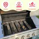 DcYourHome Grill Parts Kit for Nexgrill 5 Burner 720-0888N 720-0888A 720-0888 720-0882D, Grill Grates Heat Plates for Nexgrill 4 Burner 720-0830H 720-0830A 730-0830H 720-0783E Replacement Parts