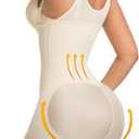 Shapewear for Women Faja Body Shaper Tummy Control Butt Lifter Bodysuit (Small, Beige)