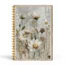 EKGJW Vintage Floral Spiral Notebook, Soft Botanical Garden Aesthetic Journal, Cottagecore Wildflower Lined Writing Journal for Women Girls, 5.5x8.3 in