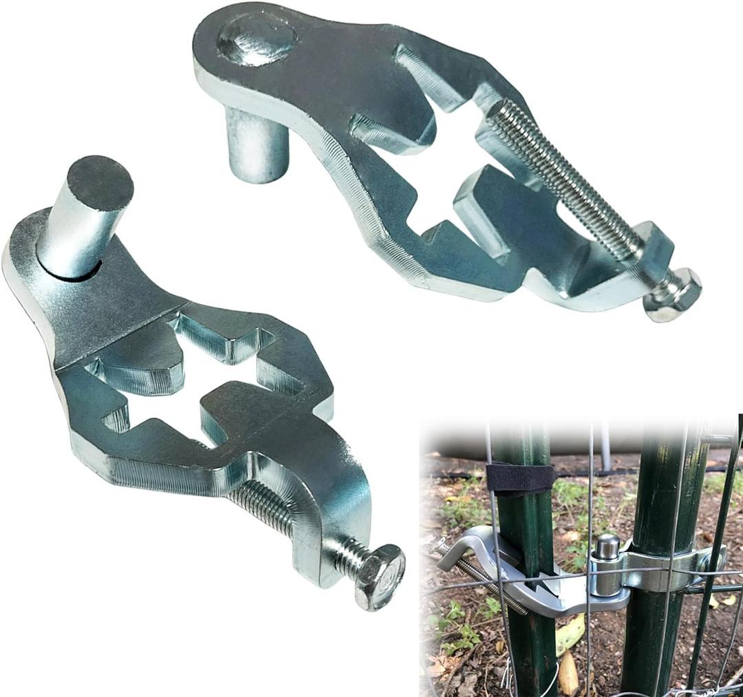 T Post Gate Hinge Pins Heavy Duty T-Post Gate Hinge for Farm Gate Garden and Backyard Gate