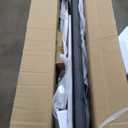 Ball & Cast Full Szie Upholstered Bed Frame with LED Light and Trundle, Teddy Fleece Platform Bed w/Channel Tufted Headboard &Wooden Slats Support, No Box Spring Needed, for Bedroom, Gray