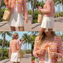 Womens Crochet Shrug Cardigan Long Sleeve Bolero Knit Summer Beach Top