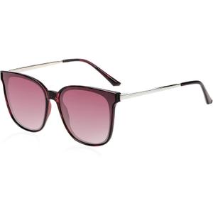 DUCO Oversized Polarized Sunglasses for Women, Trendy Mirrored Shades Retro Square Light Weight UV400 Sun Glasses W016