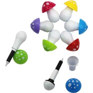 30pcs Mushroom Ballpoint Pen Cute Cartoon Retractable Ball Pen (Random Color)
