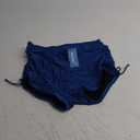 Halcurt Women's High Waisted Swim Board Shorts Tummy Control Side Tie Adjustable Tankini Swimsuit Bottoms (Large, Peacock Blue1)