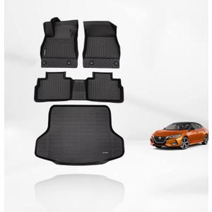 KELCSEECS Floor Mats & Cargo Liner Custom for 2026 2025 2024 2023 2022 2021 2020 Nissan Sentra All Weather Floor Liners Car Mats Nissan Sentra Floor Mats Trunk Mat Accessories