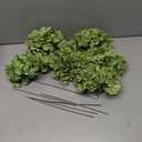 DuHouse 8.7" Silk Hydrangea Flower Heads with Stems Fake Hydrangeas Flowers for DIY Wedding Centerpiece Home Decor,Pack of 6(Sage Green)