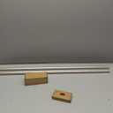 Amazon Basics Adjustable Curtain Rods for Windows, Round Finials, 1-Inch Rod, 36" to 72", Nickel, Pack of 1