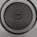 12" Microwave food Cover & Mat,Large Vented Collapsible Splatter Guard dish Plate lid & Silicone Round Kitchen mat