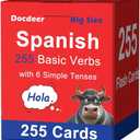 255 Essential Spanish Verbs Flash Cards Conjugation Flashcards (6 Simple Tenses)