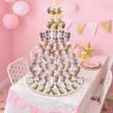 Cupcake Stand, 7 Tier Cupcake Tier Stand for 100 Cupcakes, Round Acrylic Cupcake Tower for Party, Dessert Table Stand for Wedding,Anniversary,Party