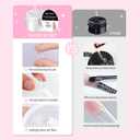 Solid Builder Gel for Nails, Non-Sticky Hand Hard Gel for Nails Nail Extension Gel Nail Art Salon Home Non-Sticky Hand (4 colors set c)