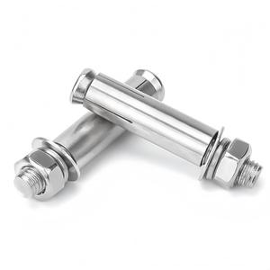 M10 x 80 mm External Hex Expansion Bolts Screws Sleeve Anchors, 304 Stainless Steel, 4Pcs