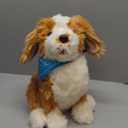 Joy for All - Freckled Pup - Brown and White Soft-Touch Coat - Realistic and Lifelike Interactive Companion Pets