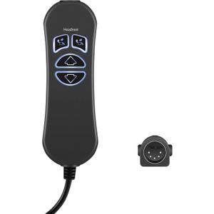 4 Button 5 Pin Prong Hand Control Handset Remote with USB and Backlight for Lift Chairs Power Recliners