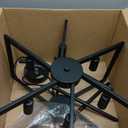 23.6” Black Chandelier for Dining Room 6 Light Kitchen Chandelier over Table Farmhouse Dining Room Light Fixtures Over Table,Hanging Pendant Light Fixture with Adjustable Height for Entryway,Foyer