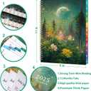 Planner 2025-2025 Planner, 9" x 11", Jul.2025 - Jun.2026, Weekly and Monthly with Colorful Tabs, Strong Twin-wire, Back Pocket - Dreaming Moon