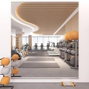 STAWDY Home Gym Mirror,63''x24'' Large Frameless Full Body Wall Mirror Length Tempered Glass Mirror Wall-Mounted Mirror for Gym,Yoga,Bedroom,Bathroom,Exercise Room