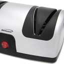 Brentwood TS-1001 2-Stage Electric Knife Sharpener, 9.80in. x 7.20in. x 4.80in.