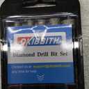 Dry Diamond Drill Bits Set, 5 Pcs Tile Drill Bits for Porcelain, Ceramic, Granite, Marble, Stone, Glass Hard Materials, Round Shank 1/4", 5/16", 3/8", 1/2" Drill Bits, with Storage Case