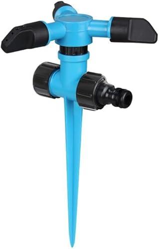 MDYNI Blue View 360° Rotating Garden Watering Sprinkler, 2 pcs Angle Adjustable Lawn Sprinklers, Automatic Water Sprayer Irrigation System for Garden, Lawn, Yard. Color Random., Blue,Random