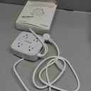 6 Ft Surge Protector Power Strip - 8 Widely Outlets with 4 USB Ports, 3 Side Outlet Extender with 6 Feet Extension Cord, Flat Plug, Wall Mount, Desk USB Charging Station, ETL,White