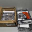 Furnulem Night Stand with Charging Station and Led Light, 4 Drawer Dresser for Bedroom, Small Nightstand Bedside Table, Fabric Bins, Metal Frame, Wood Shelf, Side Furniture(Rustic Brown)