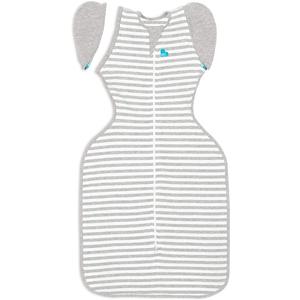 Love to Dream Swaddle Up Transition Swaddle, Patented Zip-Off Wings, Gently Help Baby Transition from Being Swaddled to Arms Free When Showing Signs of Rolling, 1.0 TOG, 13-19 lbs, Gray