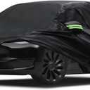 Migaven 6 Layers Car Cover Custom Fit for Model Y Car Cover 2020-2024 Waterproof Full Exterior Cover Rain Snow Protection with Charging Port Ventilated Mesh Door Zipper