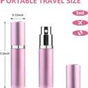 2 x Portable Mini Refillable Perfume Atomizer Bottle, Travel Size Cologne Sprayer, Travel Atomizer Refllable, MiniPerfume Dispenser, Scent Pump Case, Small Perfumes Spray Bottle 4 Pcs Pack of 5 ml