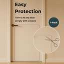 36 x 20 Door Scratch Protector Dog & Cat Scratch Guard, Heavy Duty Clear Anti-Scratching Protection on Wall Window Glass Screen & Sliding Doors Furniture Indoor/Outdoor