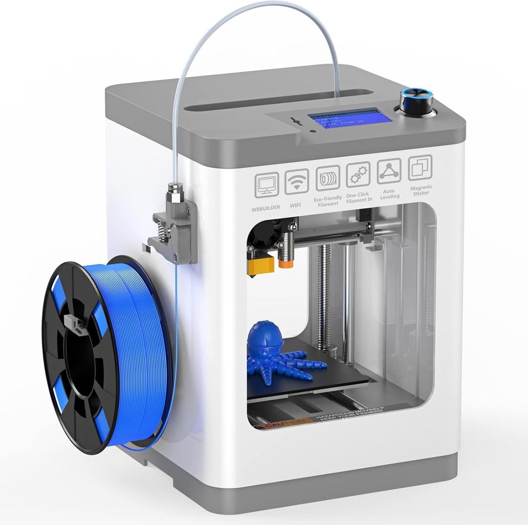 Tina2 Basic 3D Printers for Beginners Fully Assembled, Auto Leveling 3D Printer for Kids, FDM 3D Printers Resume Printing Function, Removable Flexible Magnetic Build Plate, Fully Open Source (Tina2S-V9-Neo)