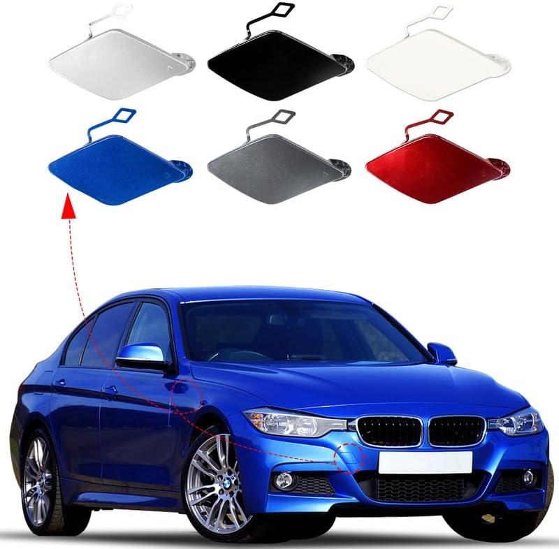 Car Front Bumper Tow Hook Cover Cap Towing Eye Fit for BMW 3 Series F30 M-Sport 320i 325d 328i 330d 330e 330i 340i 335i 2013-2018 51118056606 51118067961 (Unpainted, Right Passenger Side)