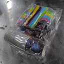 Yungyan 150 Pcs Neon New Years Eve Party Supplies 2026 Happy New Years Eve Plates Set for 25 Guest, Neon Plate Cup Knife Spoon Fork Party Supplies Decorations