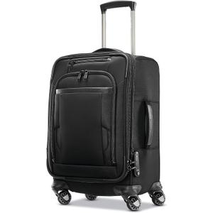 Samsonite Pro Travel Softside Expandable Luggage with Spinner Wheels, Black, Carry-On 21-Inch
