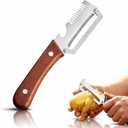 4 x 2026 Upgrade Multi-Functional Vegetable Peeler, 3 in 1 Multi Functional Wooden Handle Peeler and Bottle Opener, Kitchen Gadgets Tool for Fruit Pumpkin Peeling Potato Carrot Veggie Peeler (1)
