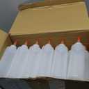 Irenare 60 Pieces 6.8 oz Condiment Squeeze Bottles Plastic Squeeze Condiment Bottles with Red Tip Cap Empty Syrup Dispenser for Sauce Ketchup Oil Food Kitchen Glue Syrup Sauces Dressing Art Crafts