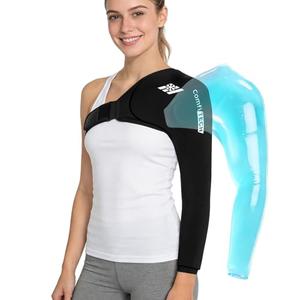 ComfiTECH Shoulder Arm Ice Pack Wrap for Pitchers & Volleyball Players, Reusable Ice Pack for Shoulder & Elbow & Arm Cooling, Adjustable Ice Arm Sleeve for Post-Training Recovery & Muscle Comfort, M